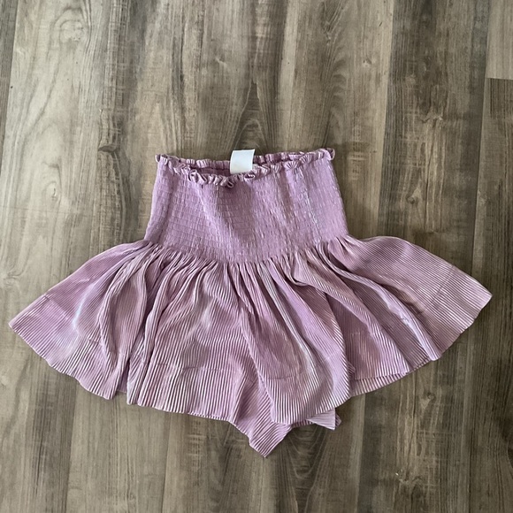 Queen Of Sparkles Medium Swing Skort Shorts Light Purple Lavender Iridescent - Picture 1 of 3